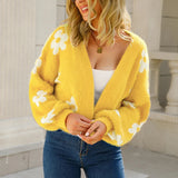 Franka | Floral College Knit Cardigan Bianca Australia