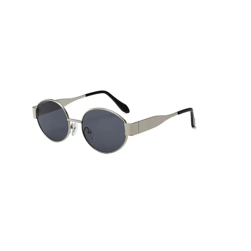 Trendy Oval Metal Sunglasses Workoutry