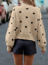 Greta | Kawaii Y2K Heart Embroidered Sweater Bianca Australia
