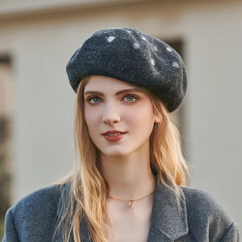 Plaid Wool Beret – French Winter Style Workoutry