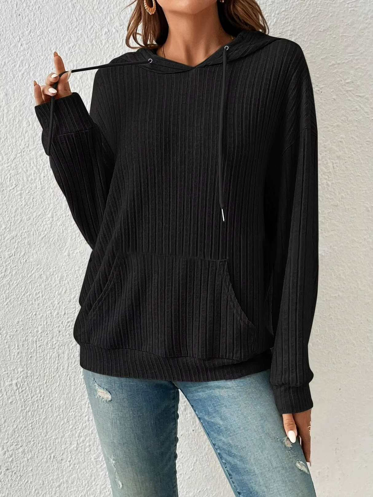 Sienna Striped Knit Hoodie