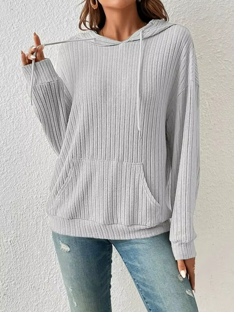 Sienna Striped Knit Hoodie 1