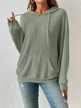 Sienna Striped Knit Hoodie 2
