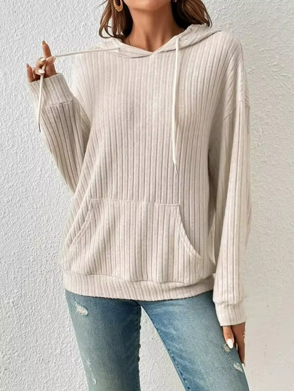 Sienna Striped Knit Hoodie 3