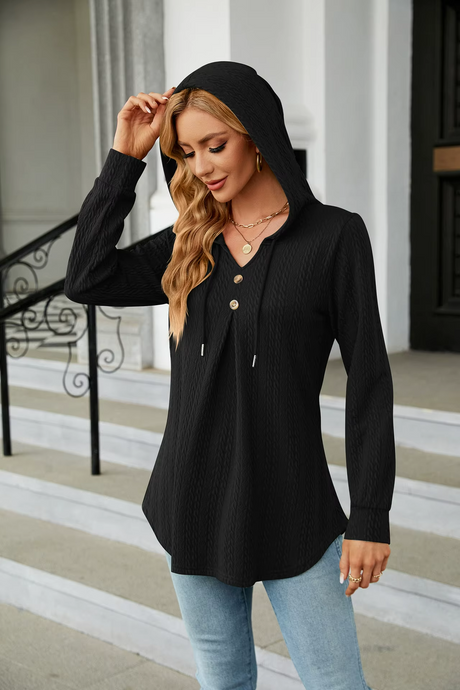 Stella V-Neck Hoodie 2