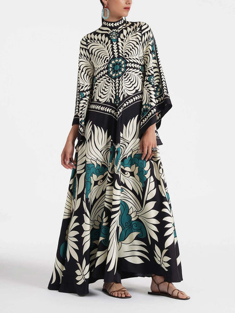 Unique Flowing Floral Maxi Dress