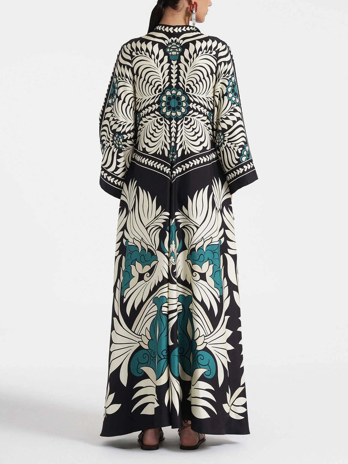 Unique Flowing Floral Maxi Dress 2
