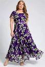 Vintage Floral Chiffon Dress 3