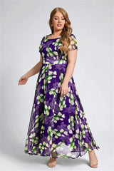 Vintage Floral Chiffon Dress 4