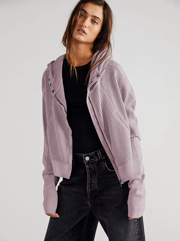 Zoe Slim-Fit Zip Hoodie 5