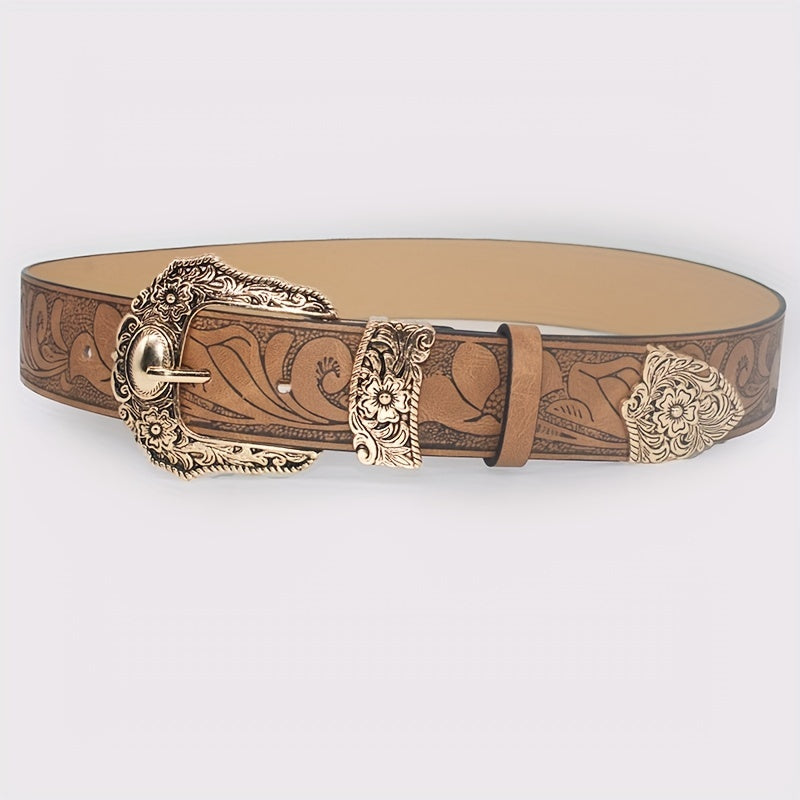Wide PU Leather Belt – Punk Cowgirl Style Workoutry