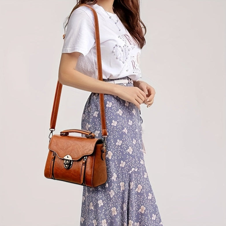 Mini PU Leather Crossbody Bag Workoutry