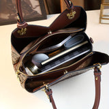 Floral PU Leather Tote Bag – Luxury Design Workoutry