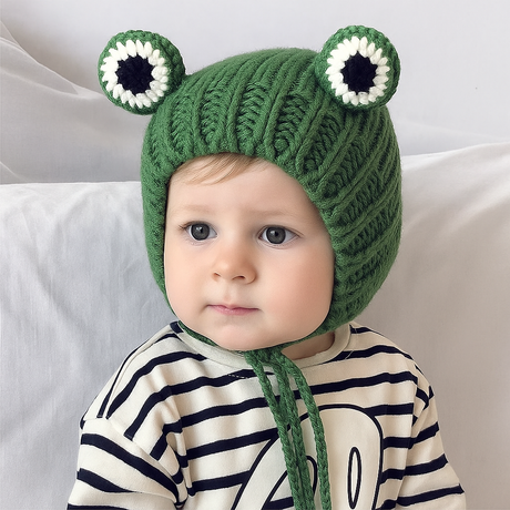 Cute Frog Earflap Beanie – Baby Boys & Girls Bianca Australia